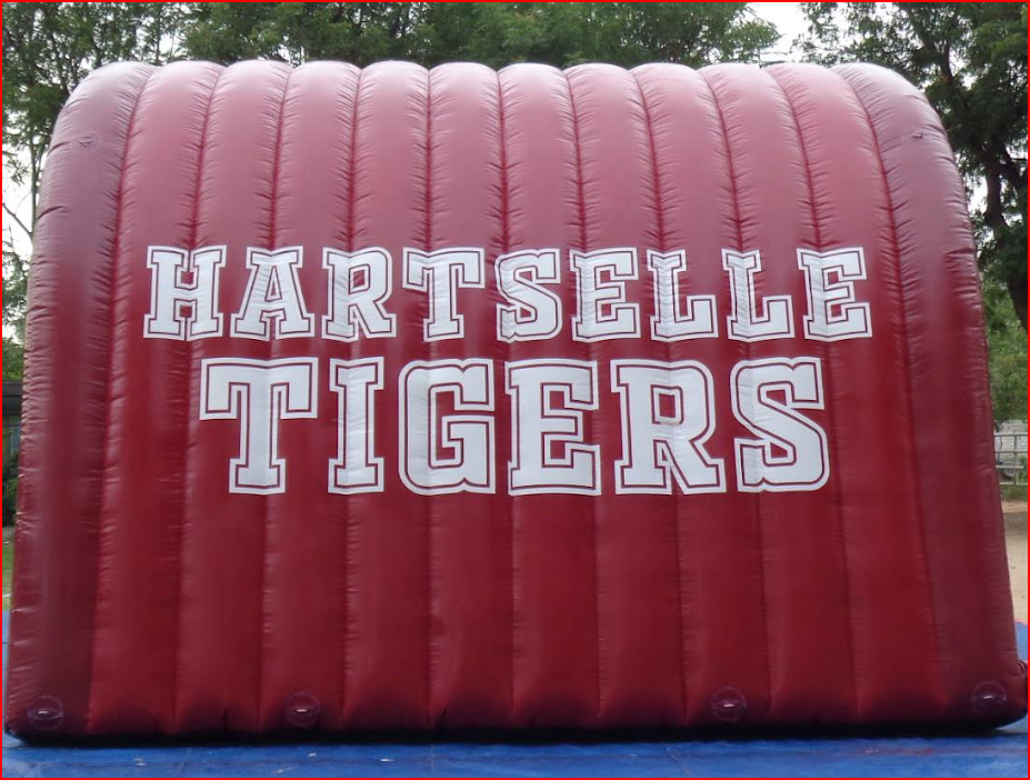 Hartselle Tigers Football Tunnel Rear Panel View - Football Tunnels Gallery Image