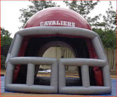 Cavaliers Football Helmet Tunnel for High School Team - Football Tunnels Gallery Image