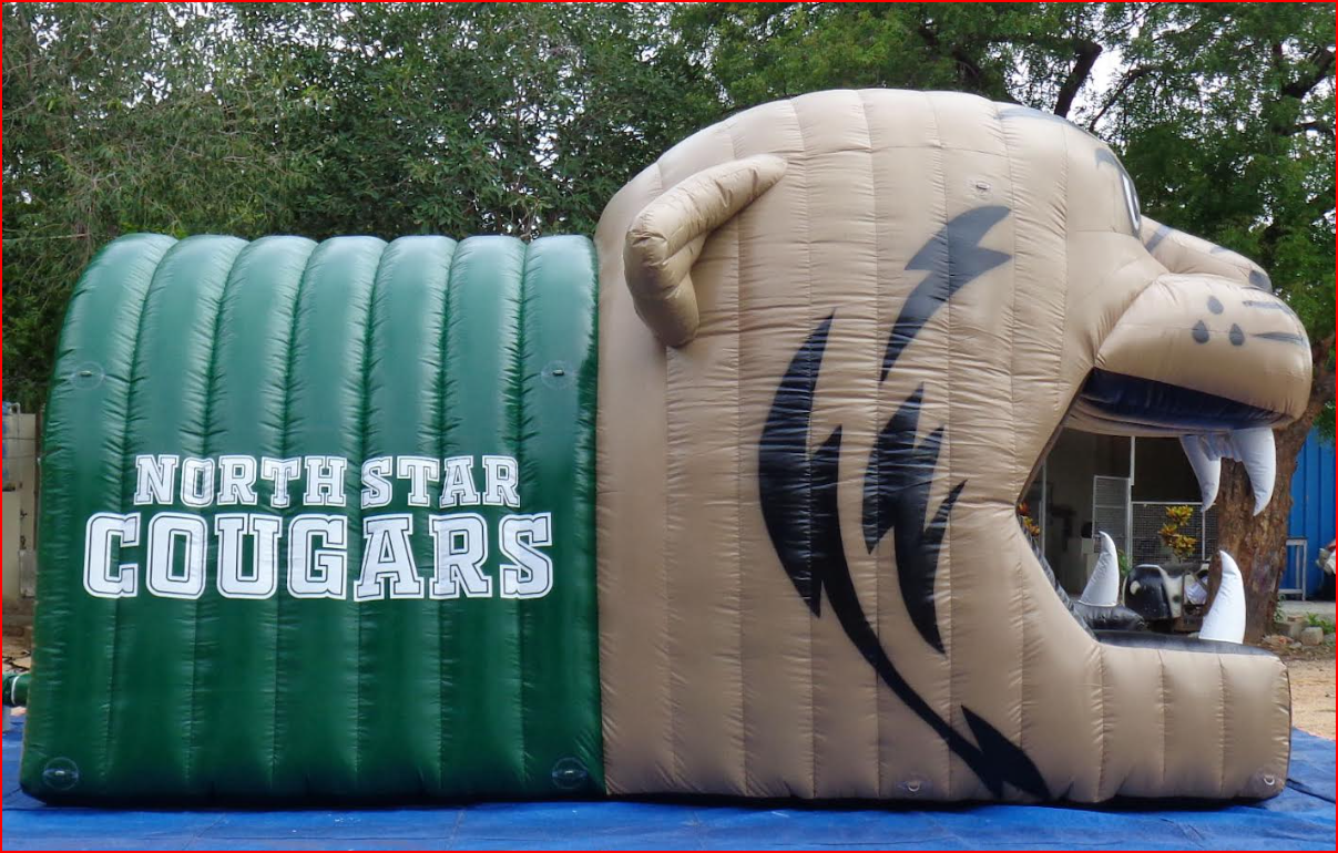 North Star Cougars Mascot Football Tunnel - Football Tunnels Gallery Image