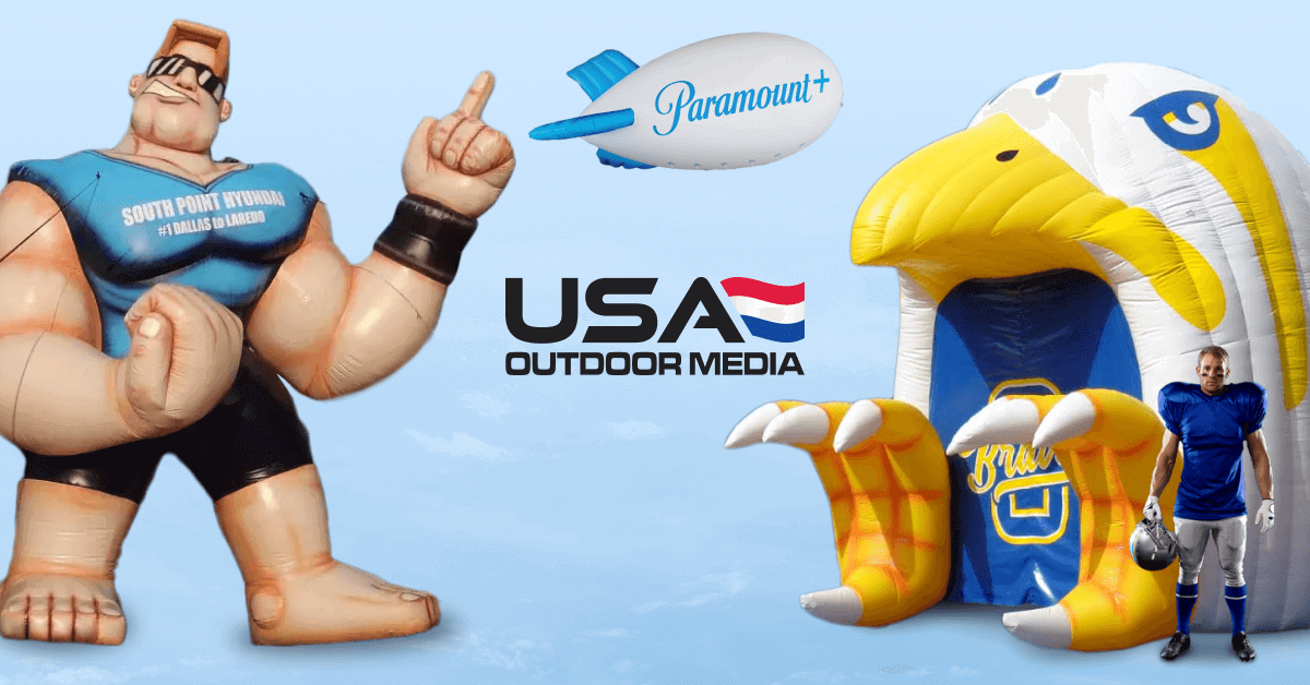 Custom Inflatable Advertising Blimps and Balloons | USA Outdoor Media
