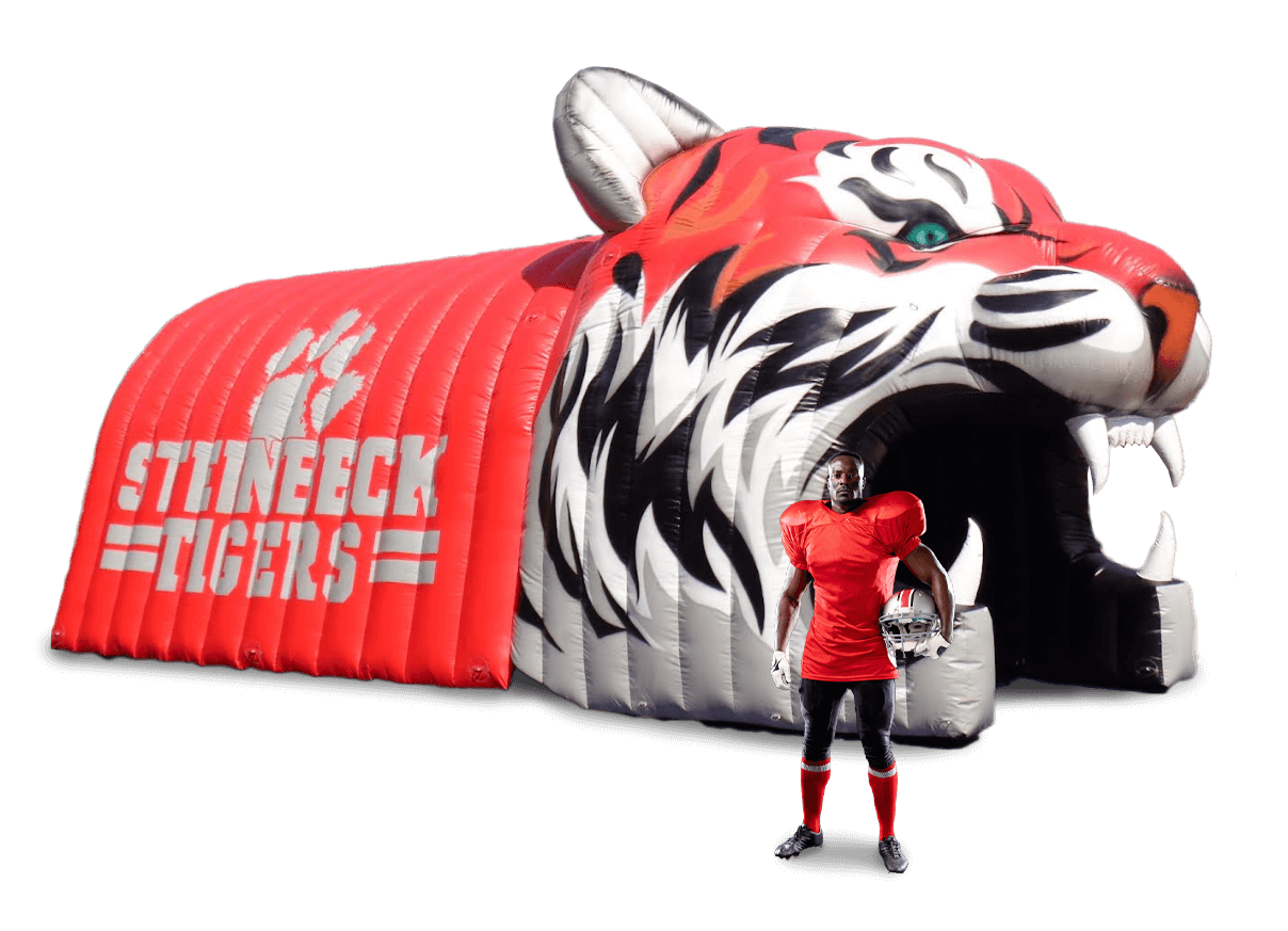 How Custom Inflatables Work - Football Tunnels  Section Image