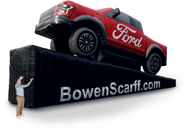 How Custom Inflatables Work - Custom Product Page  Section Image