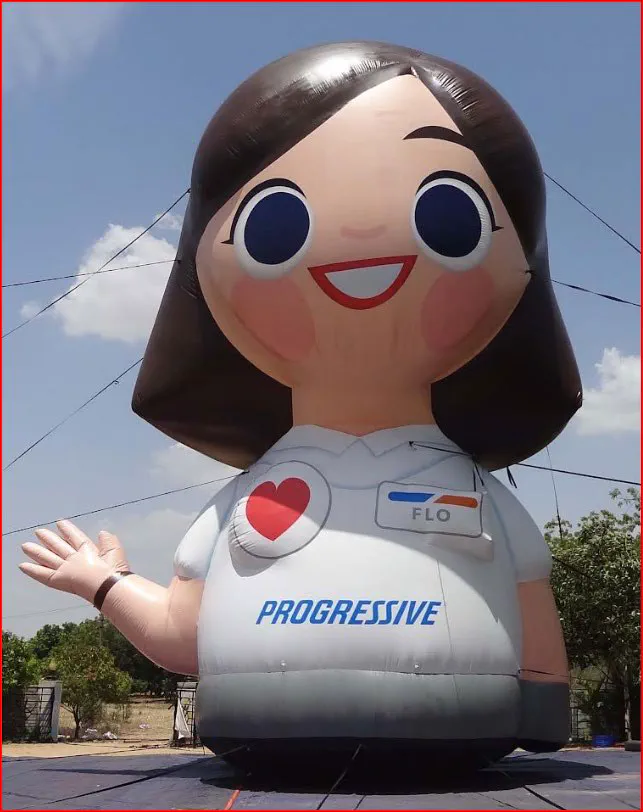 Progressive Insurance finished custom inflatable built by USA Outdoor Media